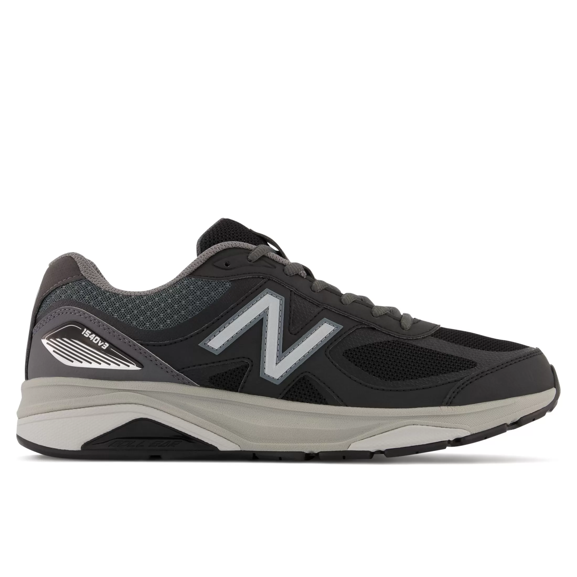 New Balance 1540v3 Black with Castlerock Shop