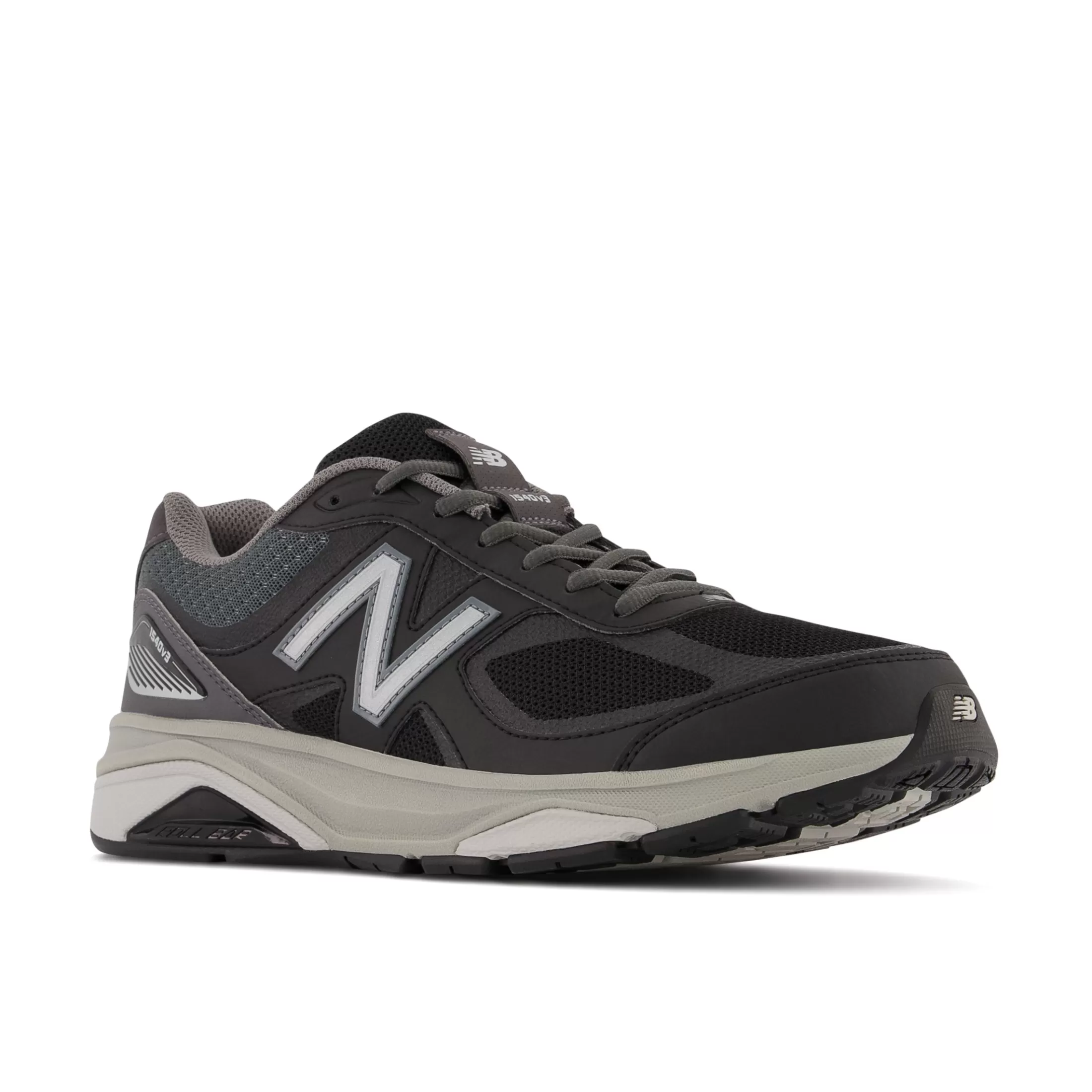 New Balance 1540v3 Black with Castlerock Shop