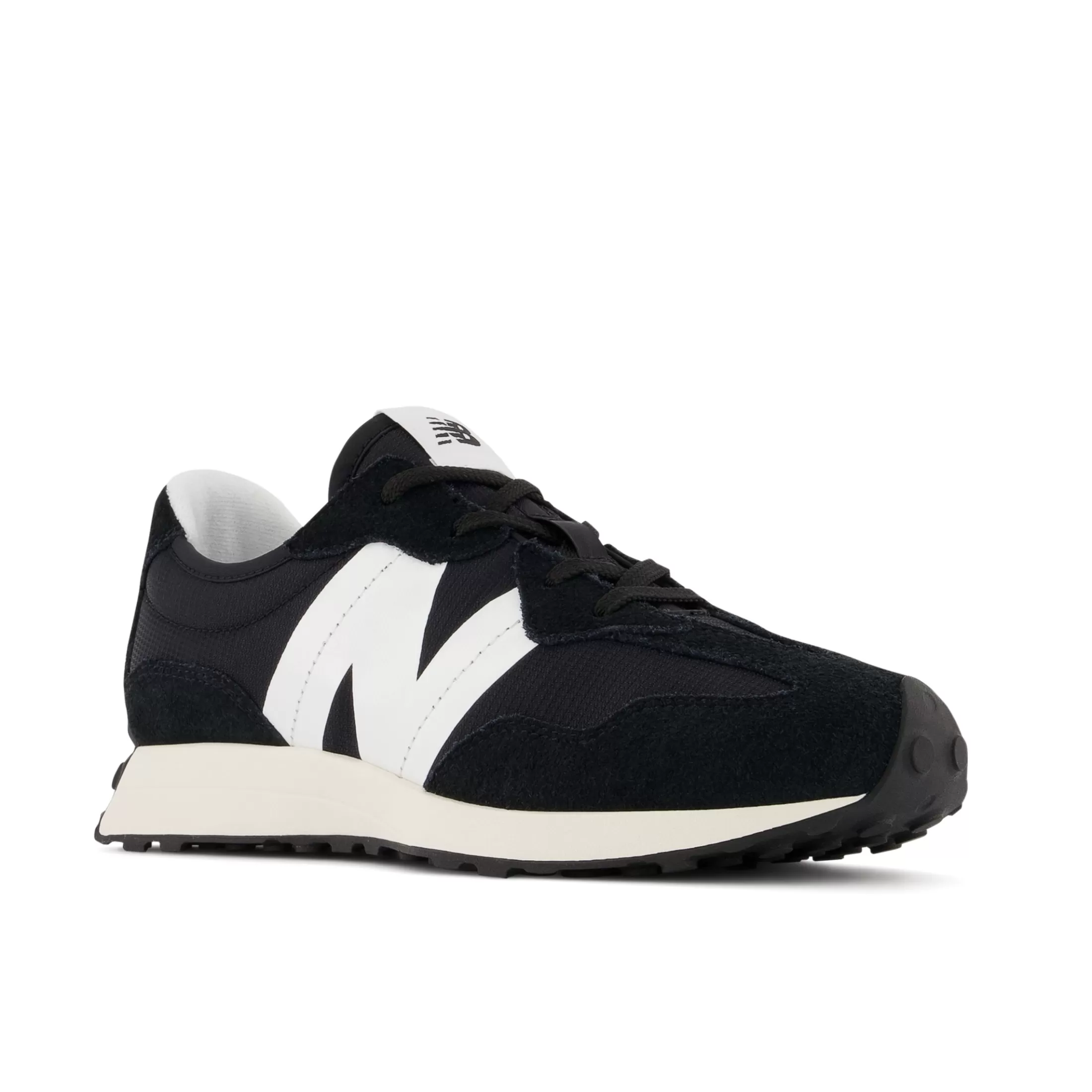 New Balance 327 Black with White Best Sale