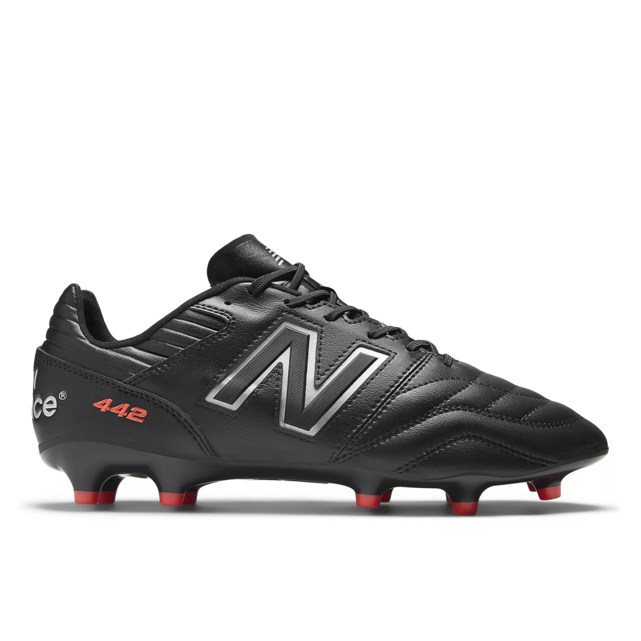 New Balance 442 PRO FG V2 NON KL Black with White and True Red Outlet