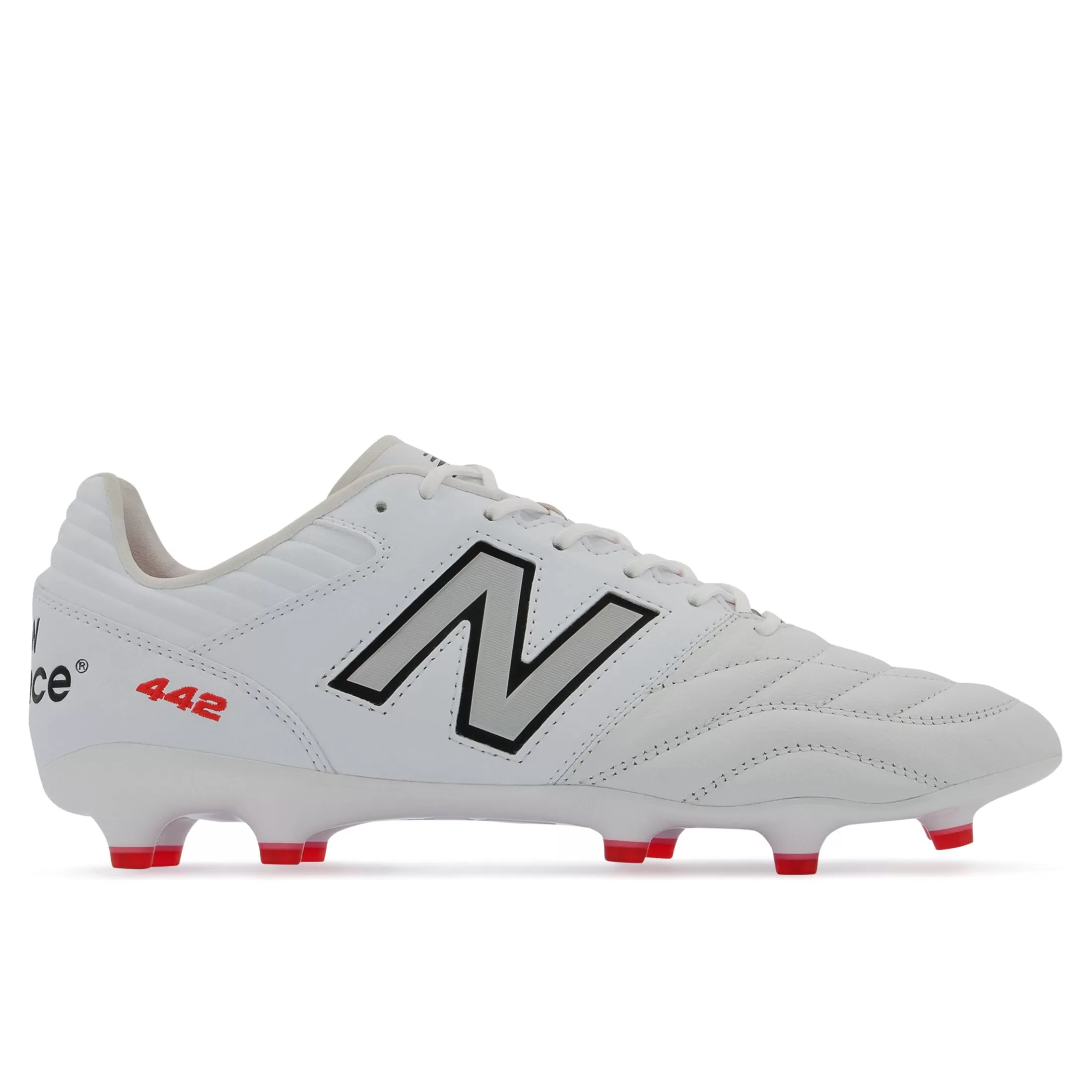 New Balance 442 V2 PRO FG White with Silver Discount