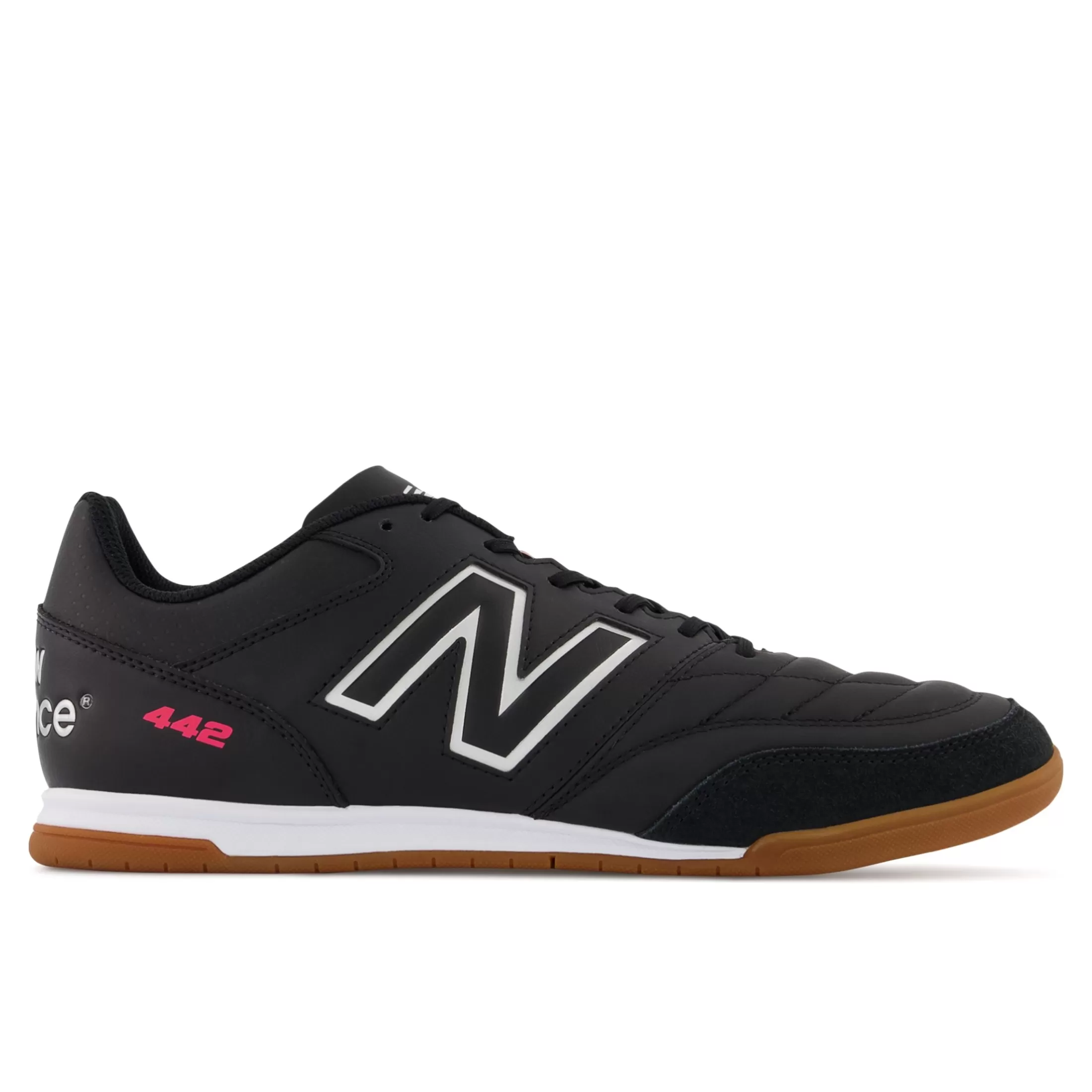 New Balance 442 V2 TEAM IN Black with White Discount