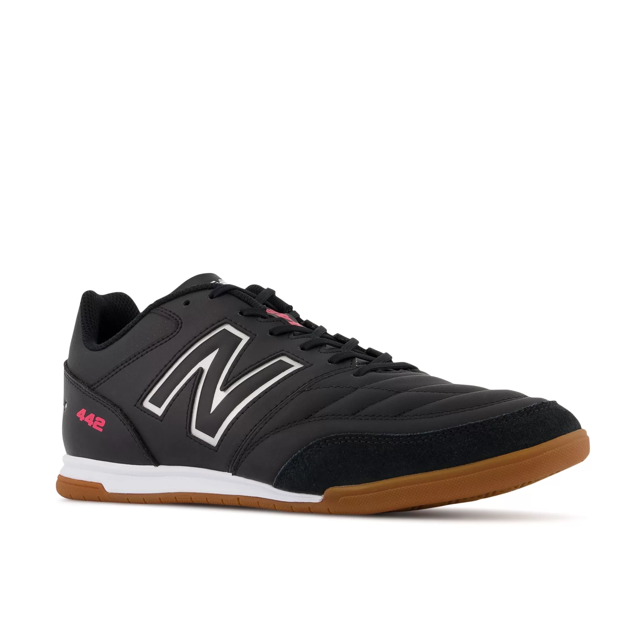 New Balance 442 V2 TEAM IN Black with White Discount