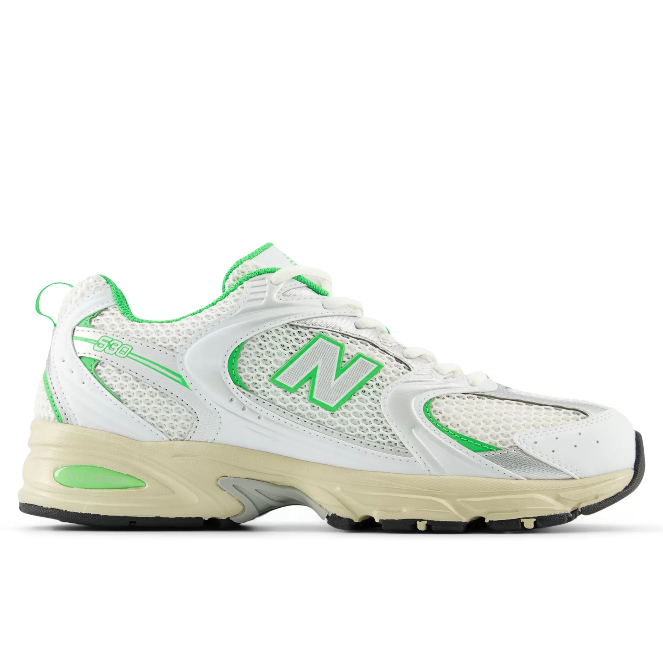 New Balance 530 White with Palm Leaf New