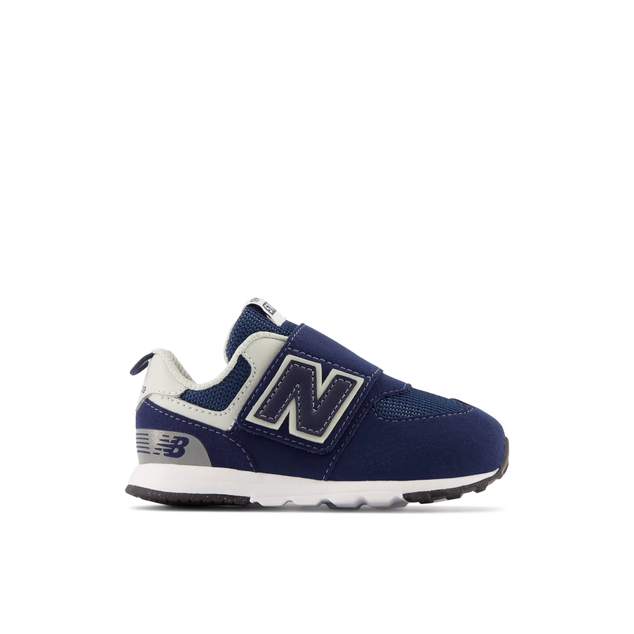 New Balance 574 NEW-B Hook & Loop NB Navy with White Clearance