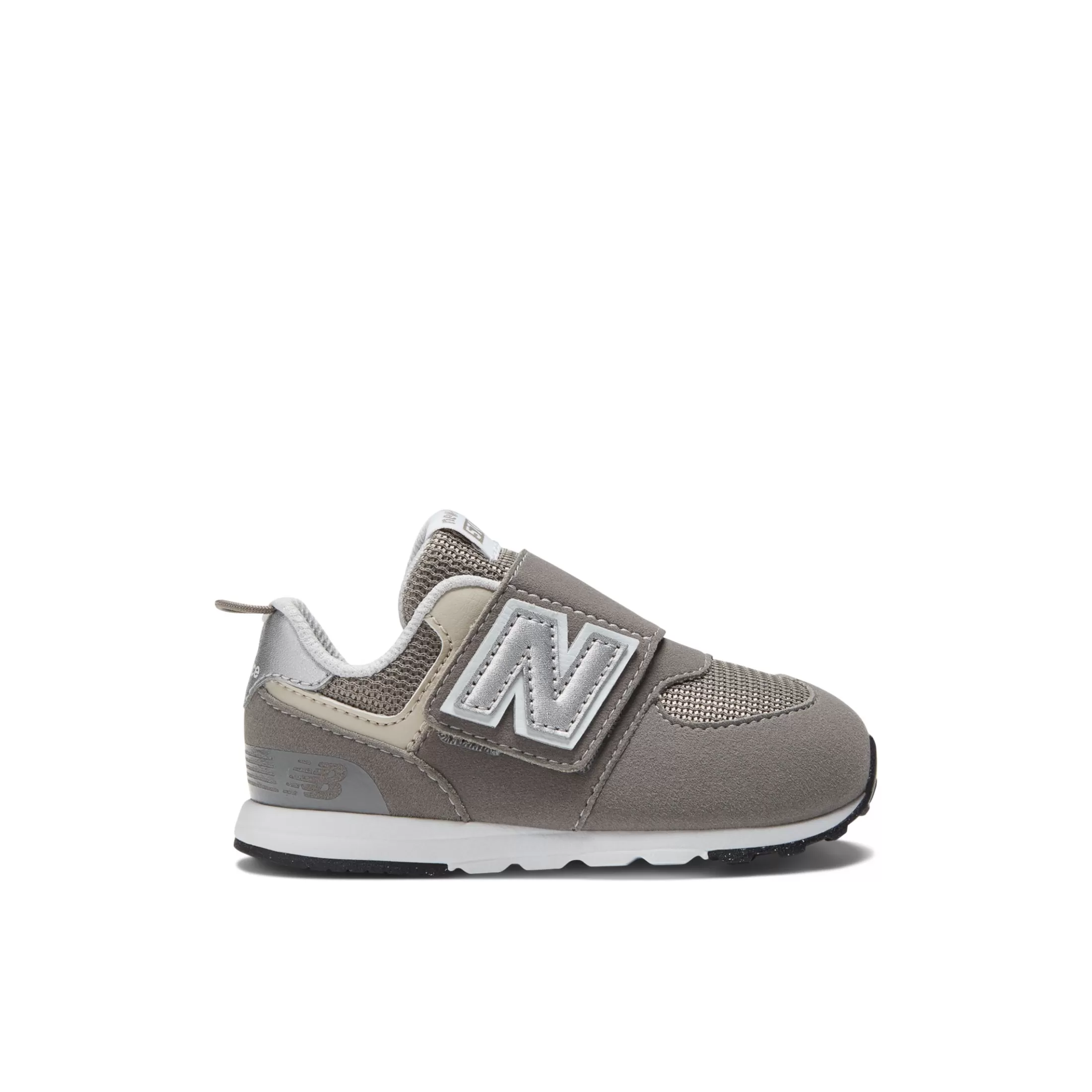 New Balance 574 NEW-B Hook & Loop Rain Cloud with Silver Metallic Shop