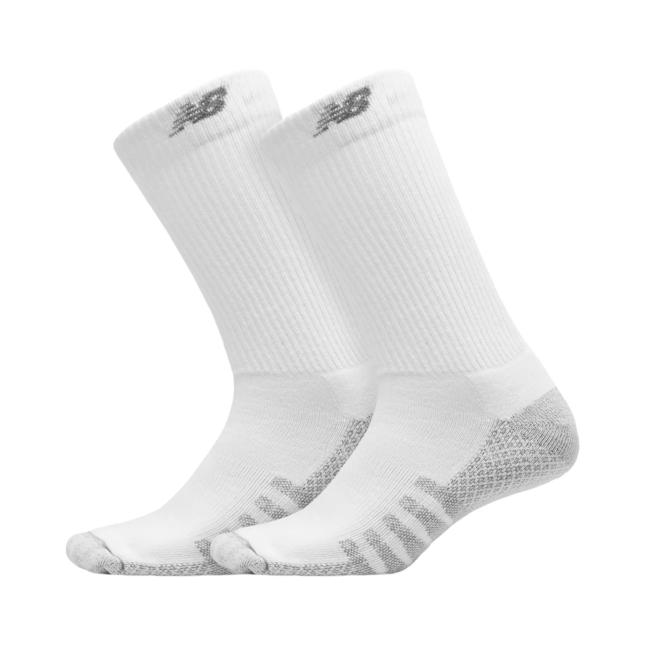 New Balance Coolmax Crew Socks 2 Pack WHITE Best Sale