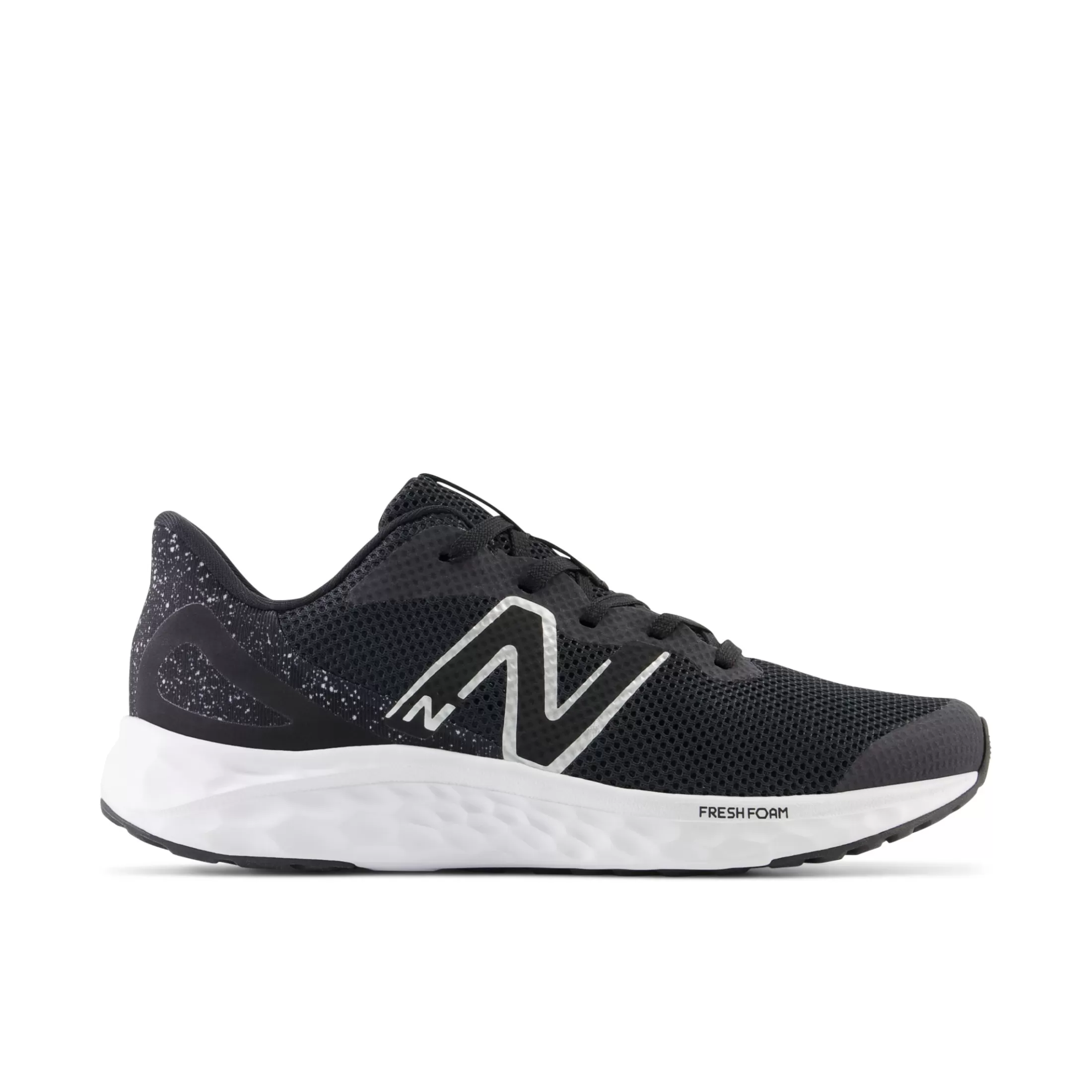 New Balance Fresh Foam Arishi v4 Black with White and Silver Metallic Outlet