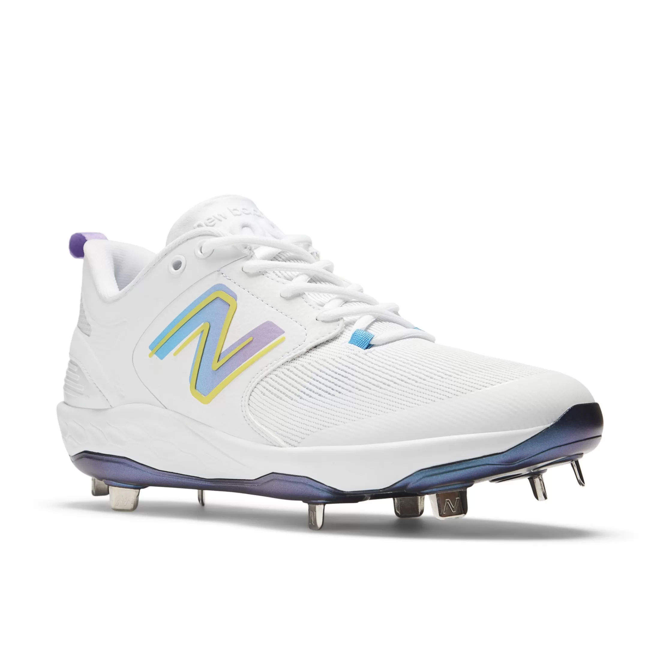 New Balance Fresh Foam X 3000v6 Unity of Sport White with Purple Fade and Spice Blue Shop