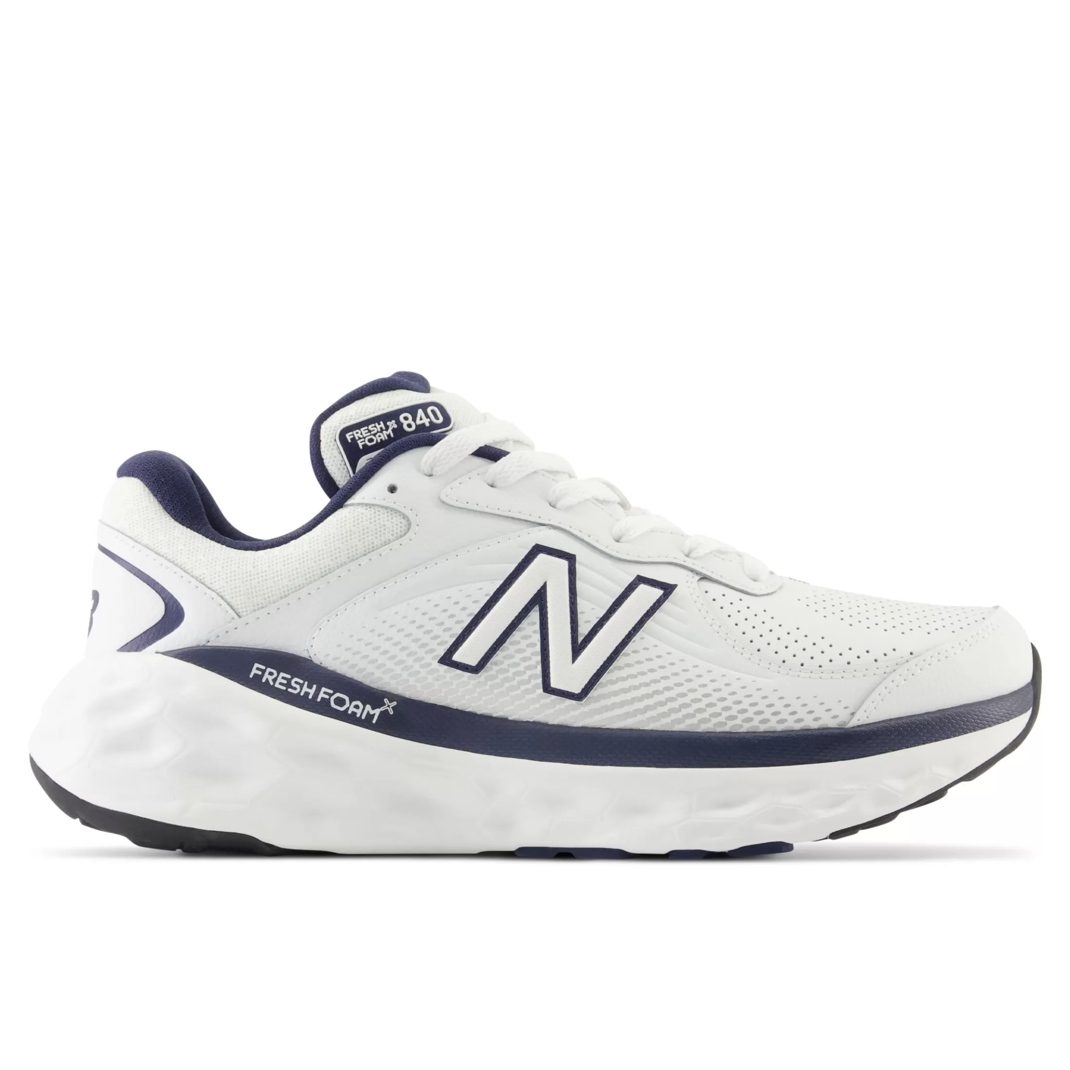 New Balance Fresh Foam X 840F White with Team Navy Discount