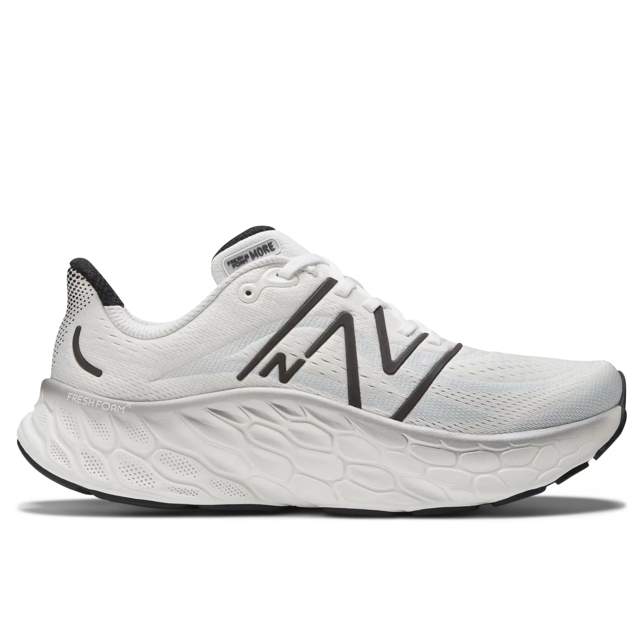 New Balance Fresh Foam X More v4 White with Black Metallic and Black New