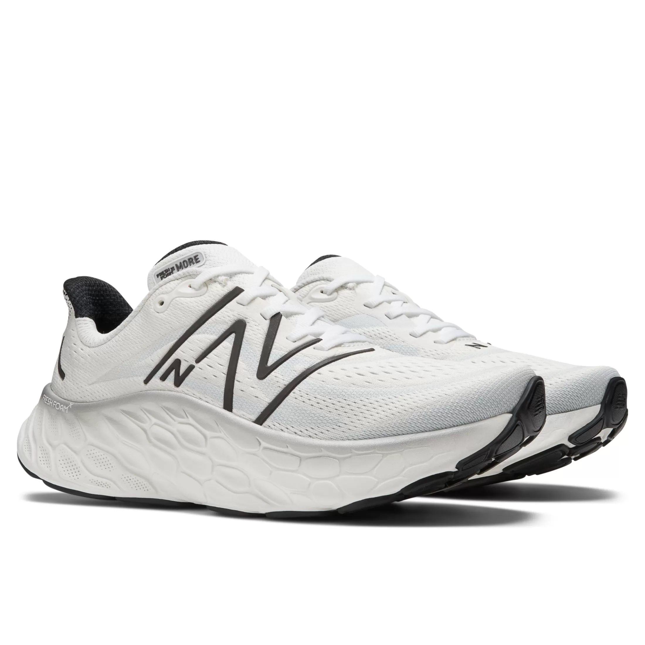 New Balance Fresh Foam X More v4 White with Black Metallic and Black New