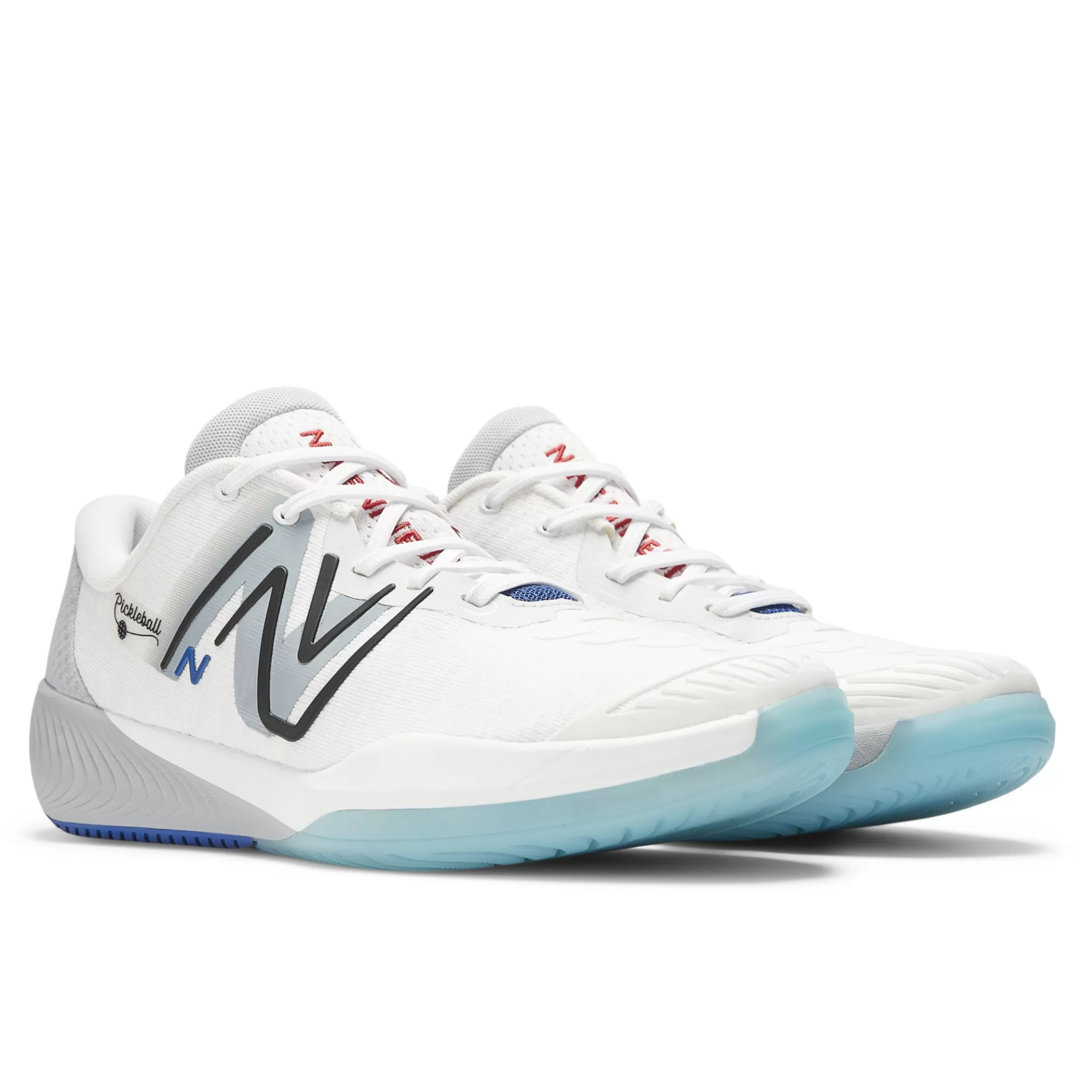 New Balance FuelCell 996v5 Pickleball White with Grey and Team Royal Store