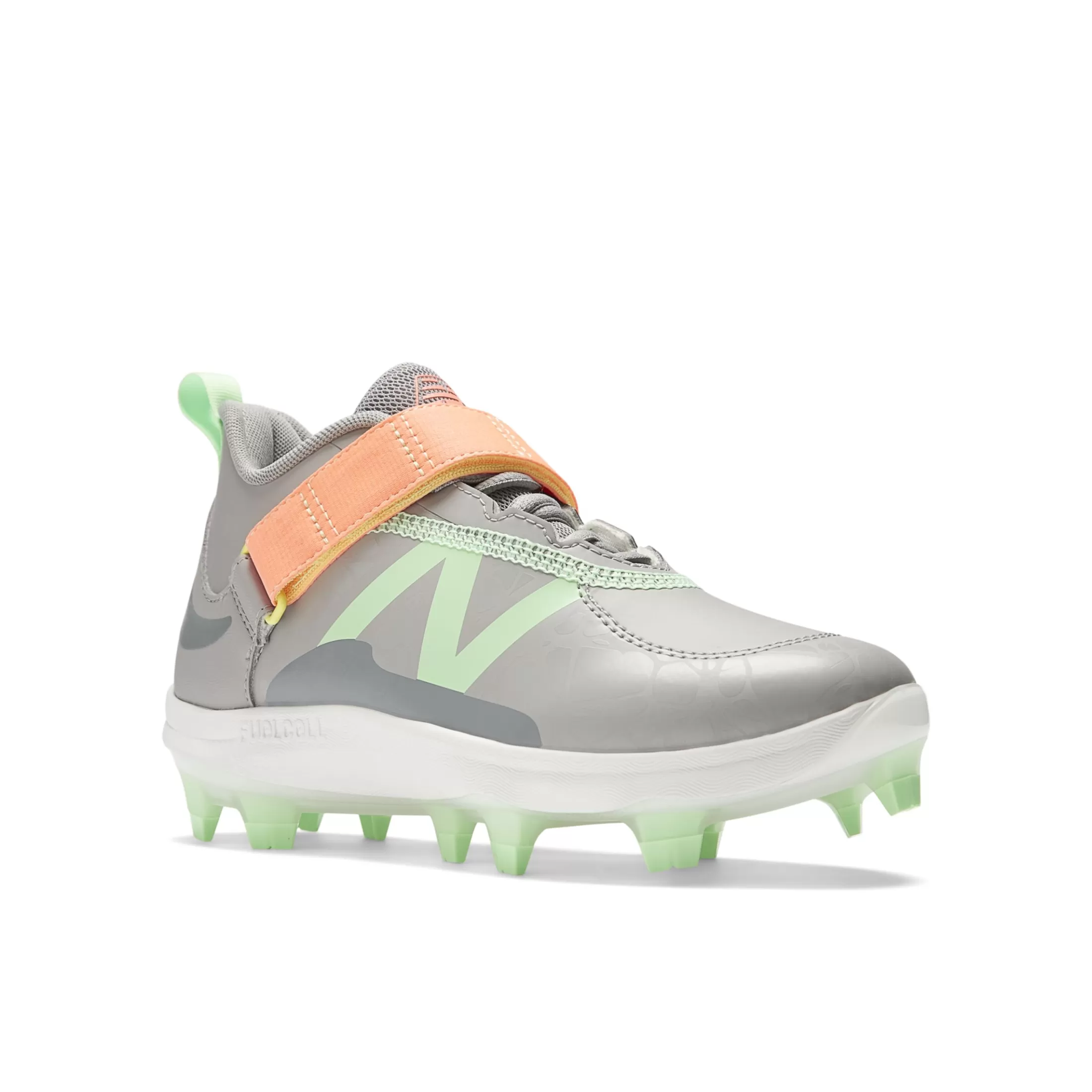 New Balance FuelCell Lindor 2 Youth Team Away Grey with Neon Dragonfly and Electric Jade Cheap