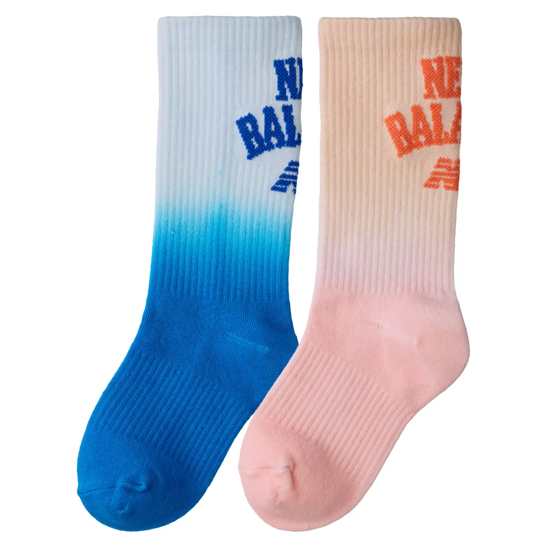 New Balance Kids Tie Dye Crew Socks 2 Pack ASST2 COLORS Outlet