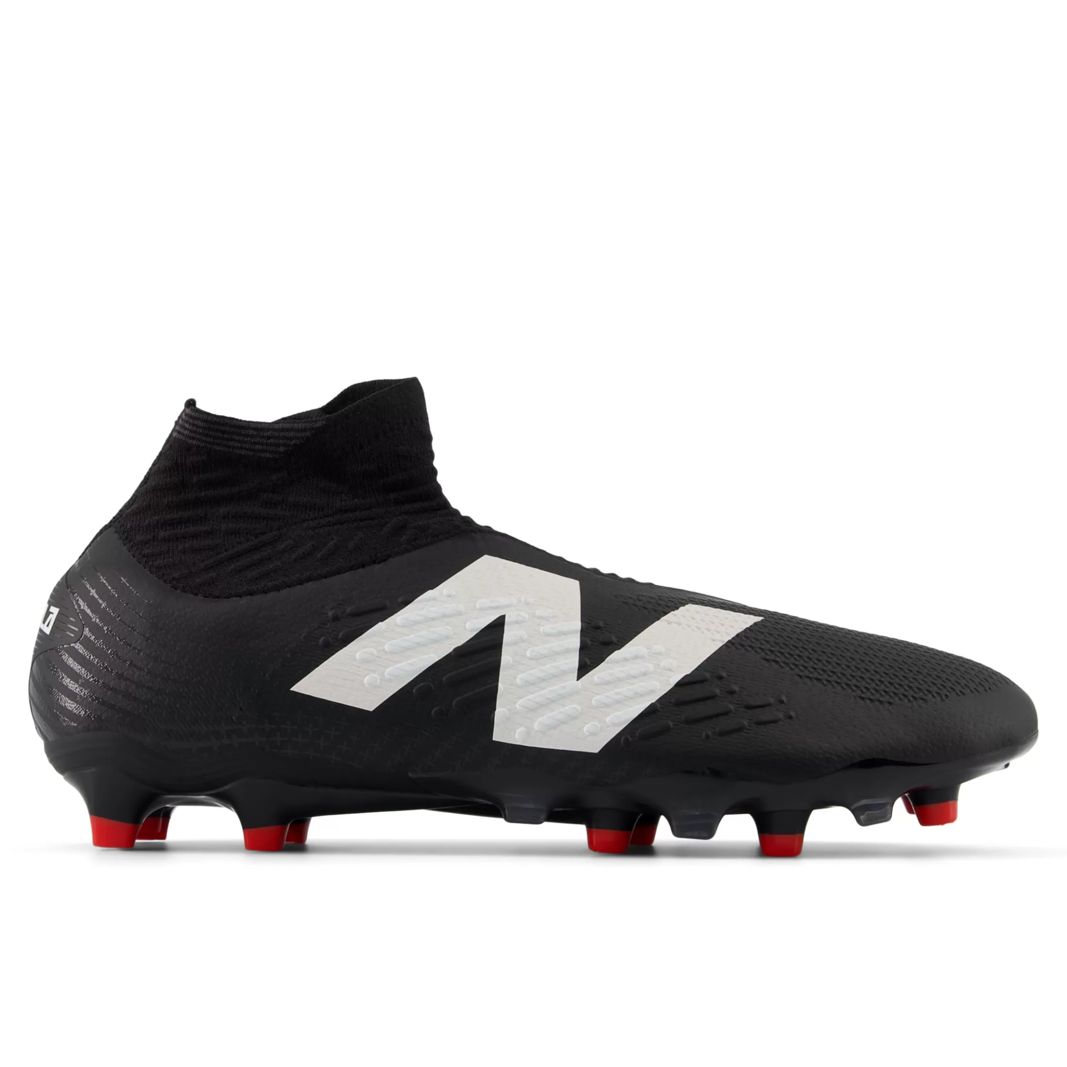 New Balance TEKELA PRO FG V4+ Black with White and True Red Best Sale