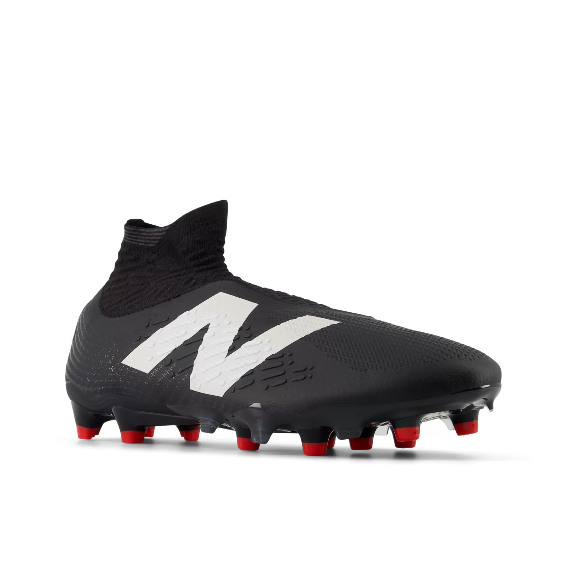 New Balance TEKELA PRO FG V4+ Black with White and True Red Best Sale