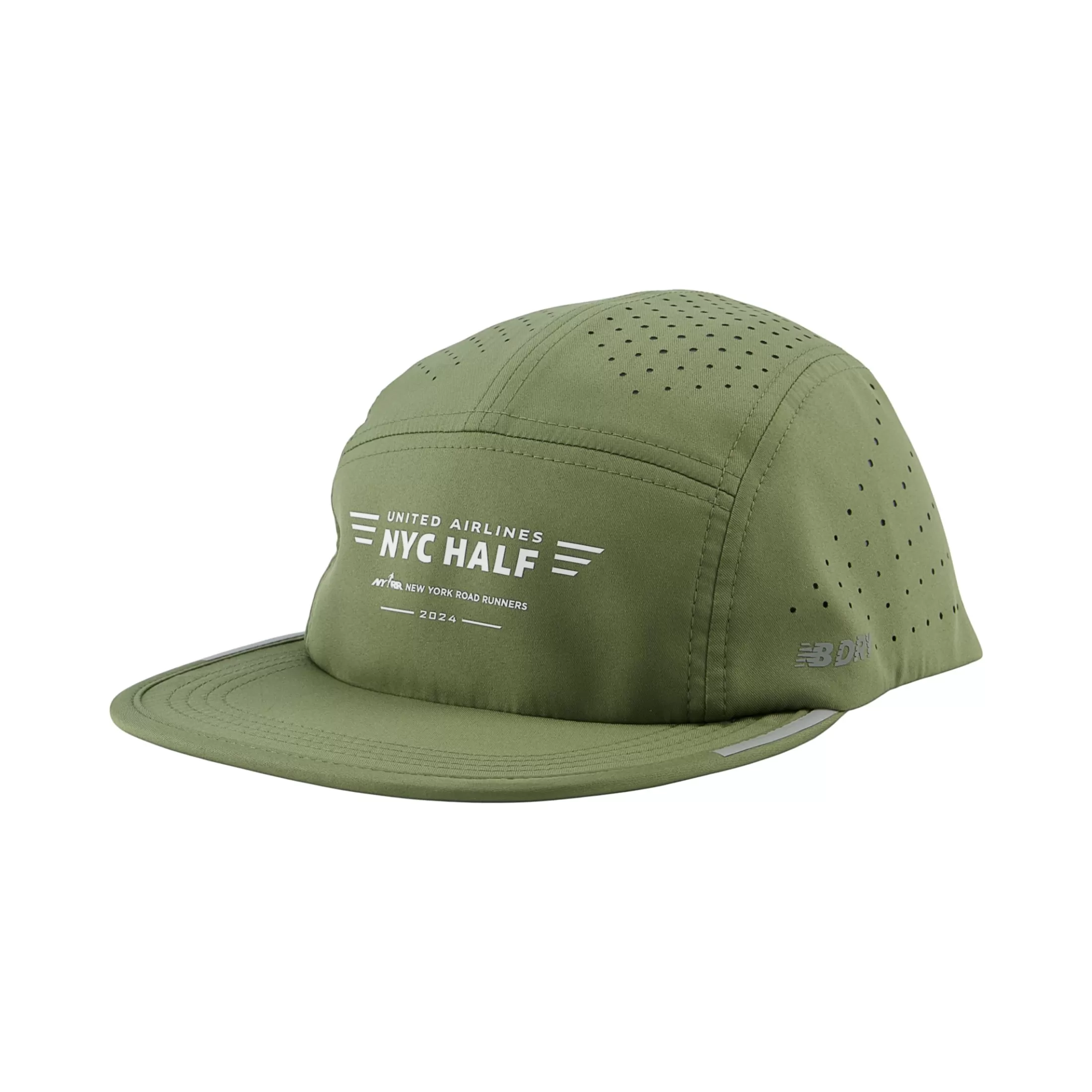 New Balance United NYC Half 5 Panel Pro Run Hat DARK OLIVINE Hot