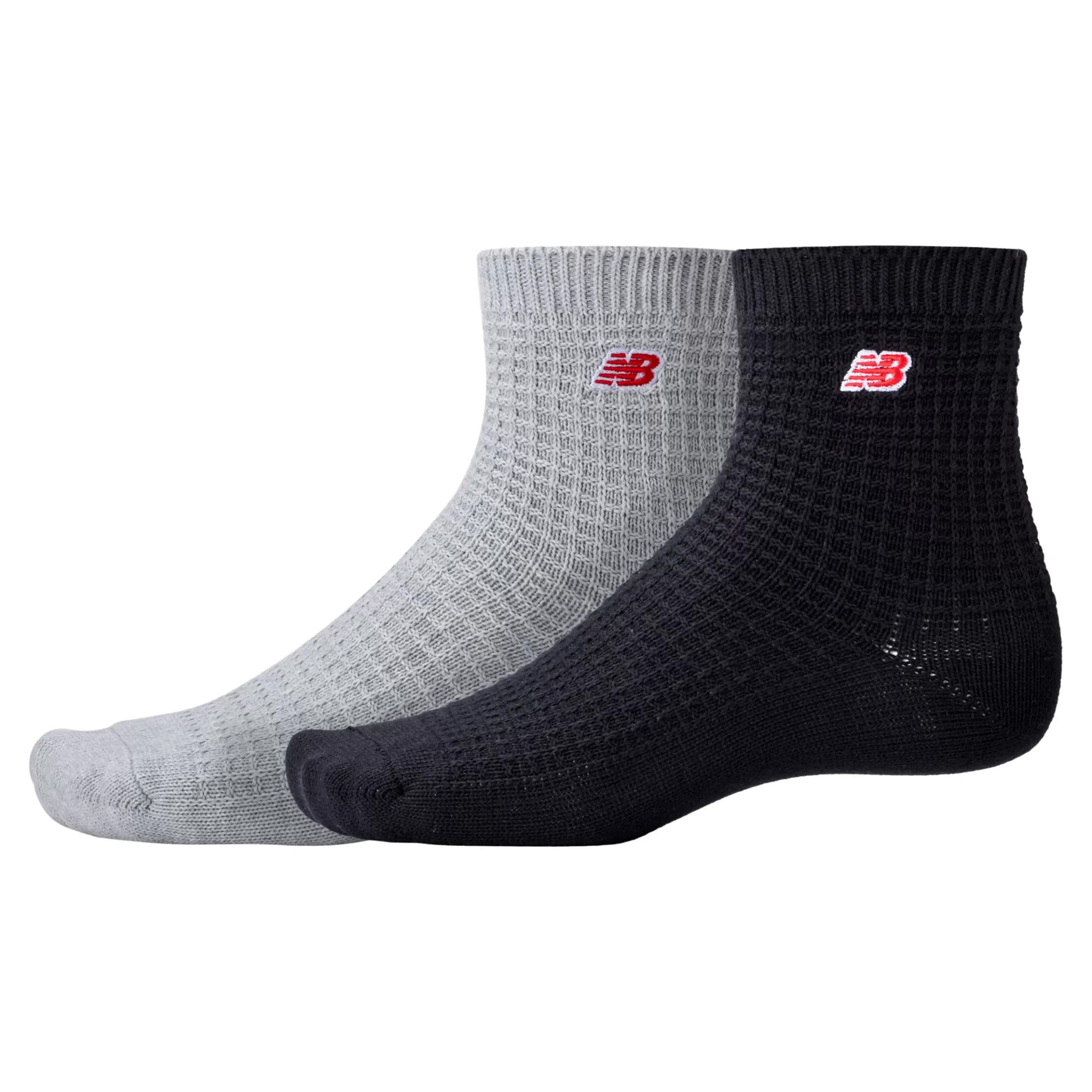 New Balance Waffle Knit Ankle Socks 2 Pack ASSORTED 1 COLORS Shop